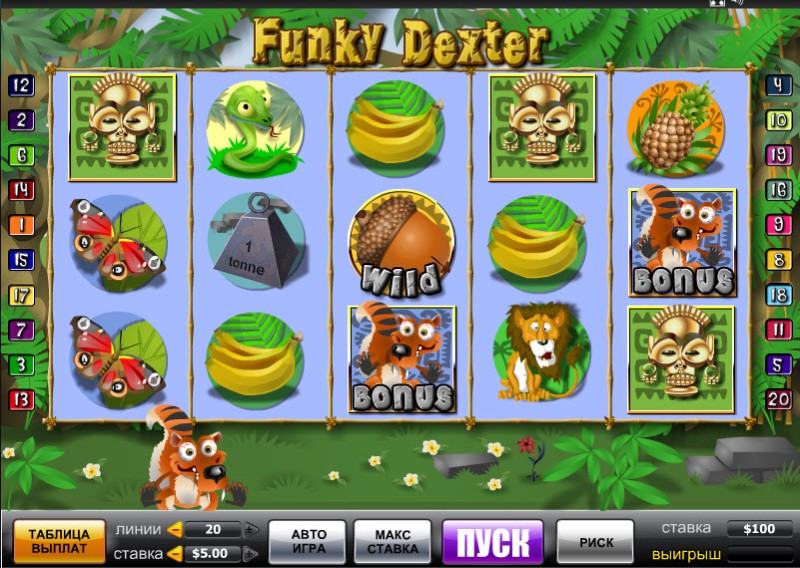 Слоты «Funky Dexter» от казино Вулкан Олимп