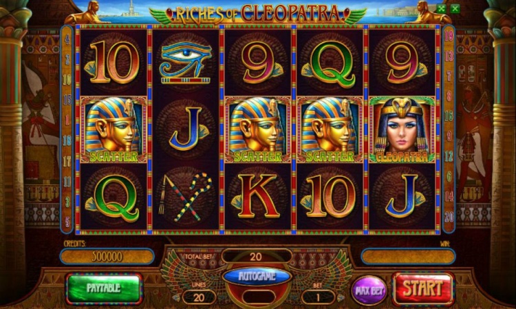 Игровой автомат «Riches of Cleopatra» в казино Вулкан 24