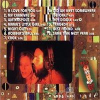 Альбом "Hot Hits and Cold Cuts" - оборотная обложка диска 1996 года издания